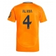 Real Madrid David Alaba #4 Replike Gostujuci Dres 2024-25 Kratak Rukav